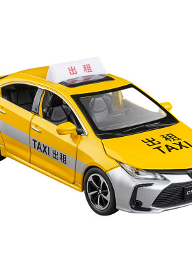 六开门合金出租车仿真模型玩具