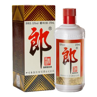 郎酒 郎牌郎酒 53度酱香型 375mL 单瓶装 自饮
