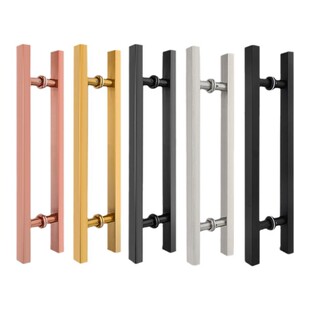 不锈钢玻璃门拉手可调孔距五金配件厕所卫生间淋浴玻璃门把手手柄