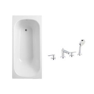 BETTE贝缇浴缸德国进口嵌入式珐琅釉浴缸组合高仪缸边龙头套装