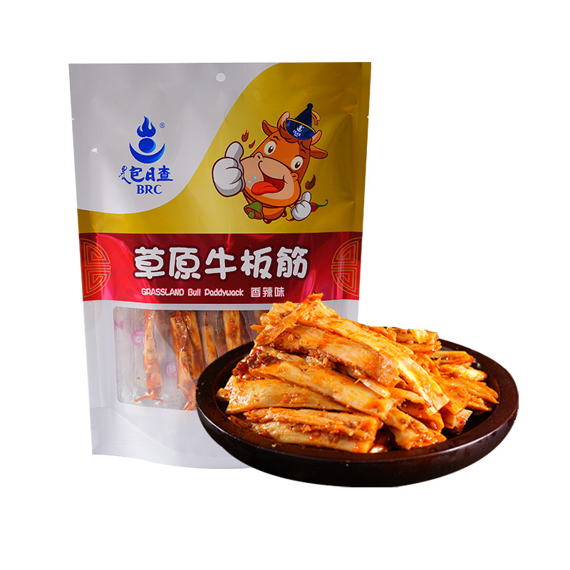 包日查牛板筋真空内蒙古特产即食小包装零食小吃香辣切条内蒙古