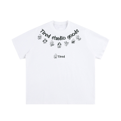 TIRED美式莱赛尔棉印花短袖t恤