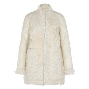 明星同款花木深95白鹅绒羽绒服女新款改良汉服新中式对襟冬季外套