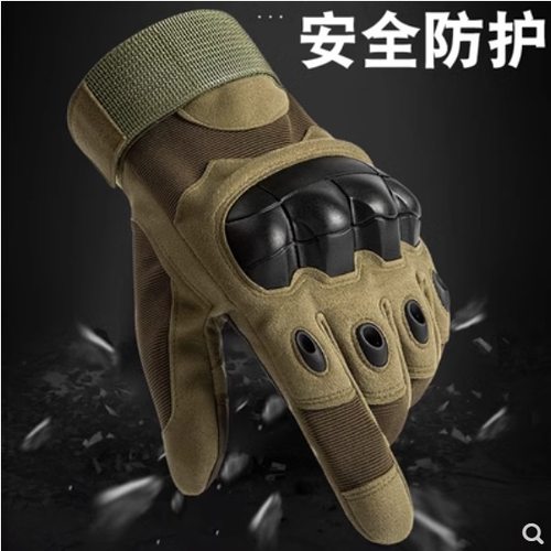 战术全指手套男防滑耐磨户外格斗拳击骑行机车摩托运动健身半指