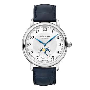 【自营】MONTBLANC万宝龙手表男明星系列月相皮带机械男表117578