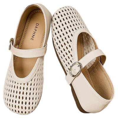 达芙妮2025新款镂空编织凉鞋