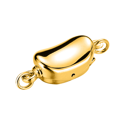 穿珍珠项链扣头配件绳串珠专用线纯银镀18k金手链扣子接头diy材料