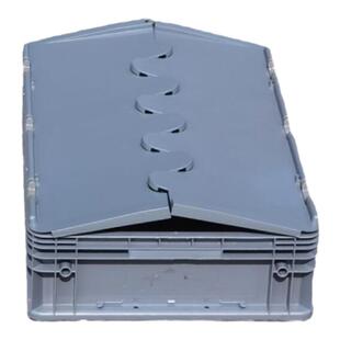 物流箱周转箱加厚长方形塑料箱EU箱欧标汽配箱工业胶箱翻盖储物箱