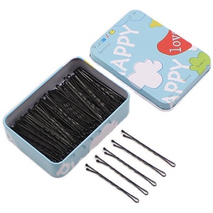 发夹一字夹少女固定刘海碎发边夹韩国简约黑色钢夹小夹子卡子发卡