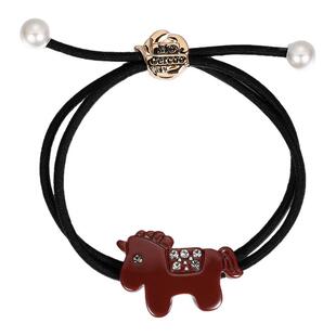 MoCercoo马年新品可爱小马发头绳扎头发圈高弹头饰本命年双股皮筋