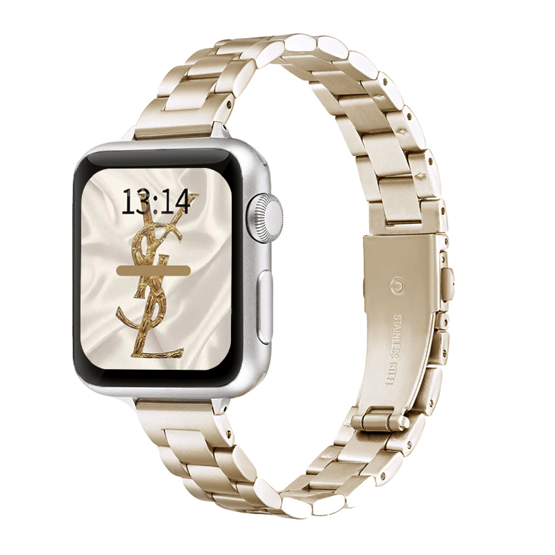 适用于vivo watch GT手表表带金属三珠钢带vivowatchgt手表带蓝牙版vivo3/2/1腕带连接器配件男女高级感表链