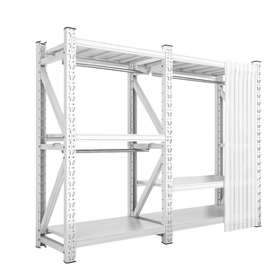 洞洞板衣柜简易组装金属出租用2025新款小户型衣帽架落地卧室家用