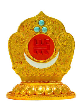 藏村花纹立体清晰有质感摆件