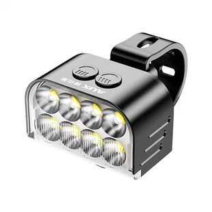 奥克斯自行车夜骑灯山地车儿童骑行灯骑行装备配件长续航强光防水