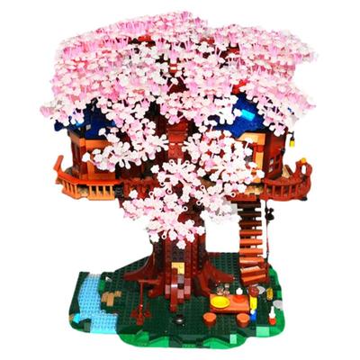 丛林改装豪华扩展包颗粒樱花树屋