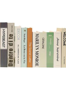 简约现代北欧风格装饰假书仿真拍照道具书壳模型家居饰品客厅摆件