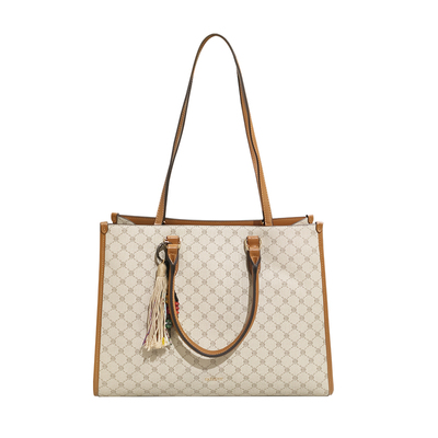 稻草人高级感时尚百搭通勤托特包