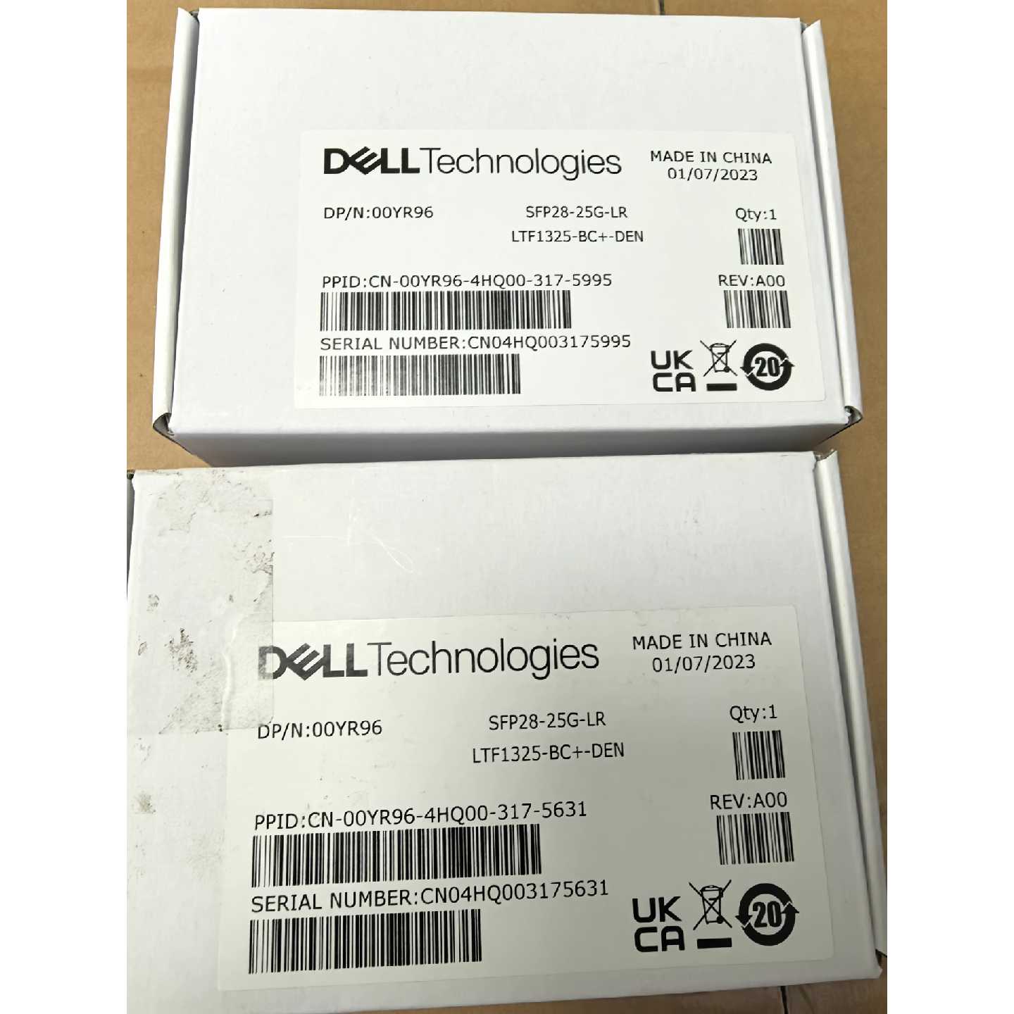议价Dell原装SFP2825GLR单包光纤模块可维修