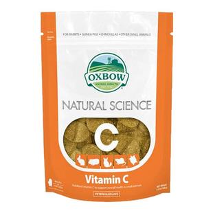 现货美国OXBOW爱宝多功能草饼磨牙保健维生素C补充60粒荷兰猪首选