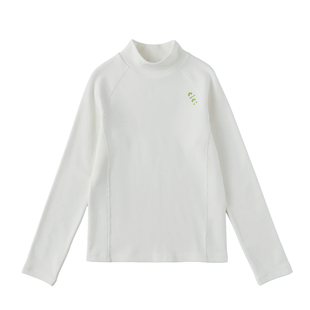 cicochild26年春款亲子中大女童中领打底衫温芯绒纯色内搭上衣