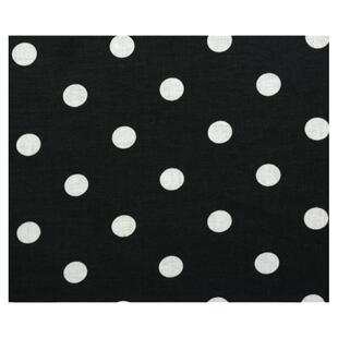 日本进口布料小纹工房麻府绸手工上衣百搭连衣裙服装布黑底白点