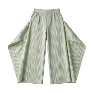 ORSO褶皱休闲裤女宽松慵懒风新款垂坠感高级夏季阔腿裤裙裤松弛风