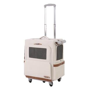 Petseek宠觅超大外出猫包便携狗狗猫咪透气车载宠物包拉杆双肩包