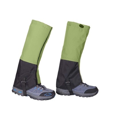 登雪山保暖鞋套徒步装备雪地防沙防水雪套野外防蛇咬护腿防雨鞋套