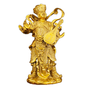 黄铜四大金刚天王增长多闻广目持国魔家四将家四将护法神像工艺品