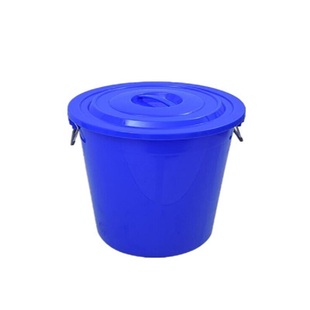 大号加厚食品级塑料水桶带盖家用手提式铁柄圆形储水桶消毒化商用