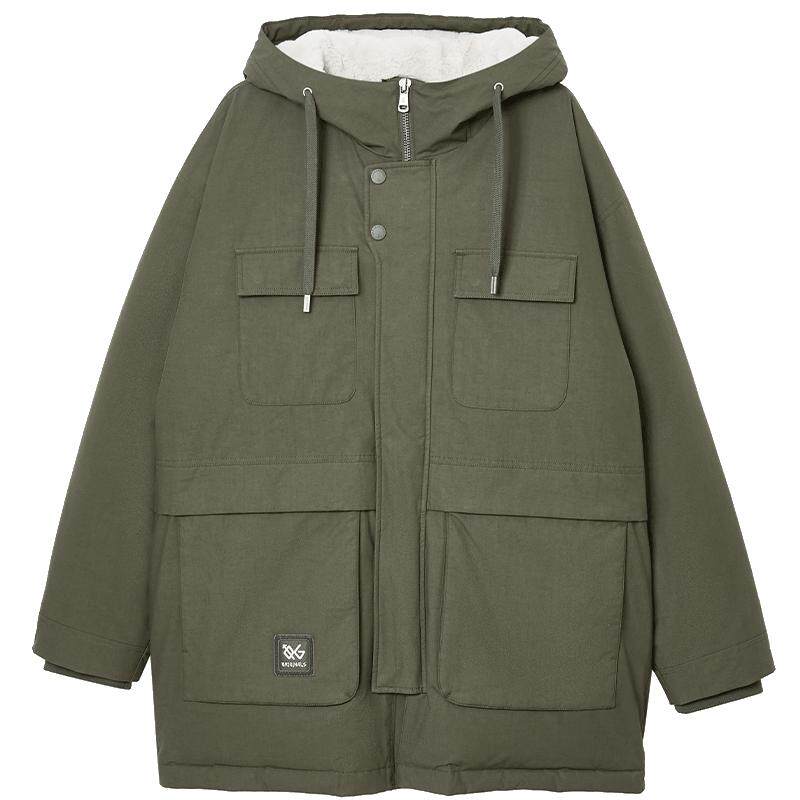 杰克琼斯连帽冬季新款羽绒服