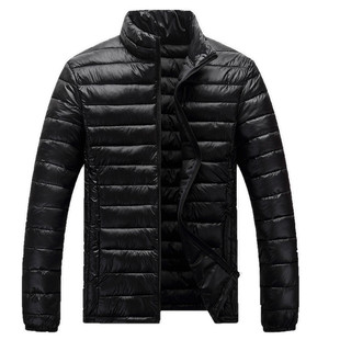 2022秋冬轻薄款羽绒棉服中老年立领棉袄外套男士大码棉衣棉服