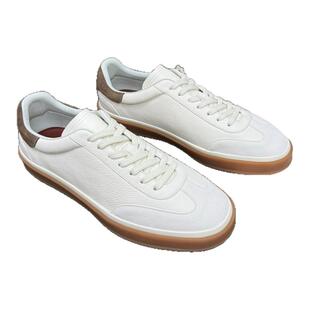 LP德训鞋男新款真皮休闲平底小白鞋经典复古增高透气板鞋