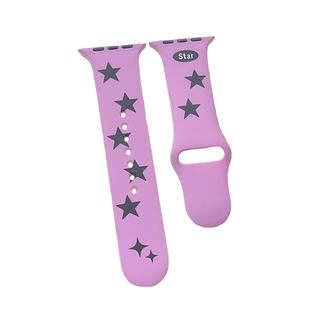 壳里斯iwatch表带S11五角星运动硅胶S10星星S8小众新款s9适用SE3苹果Applewatch手表高级感S7女款Ultra2秋冬6