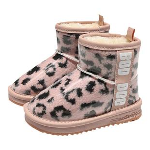 ZAZL儿童雪地靴春上新款女童防水软底短靴中大童棉靴加厚女童靴子