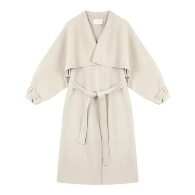 气质修身中长双面呢大衣