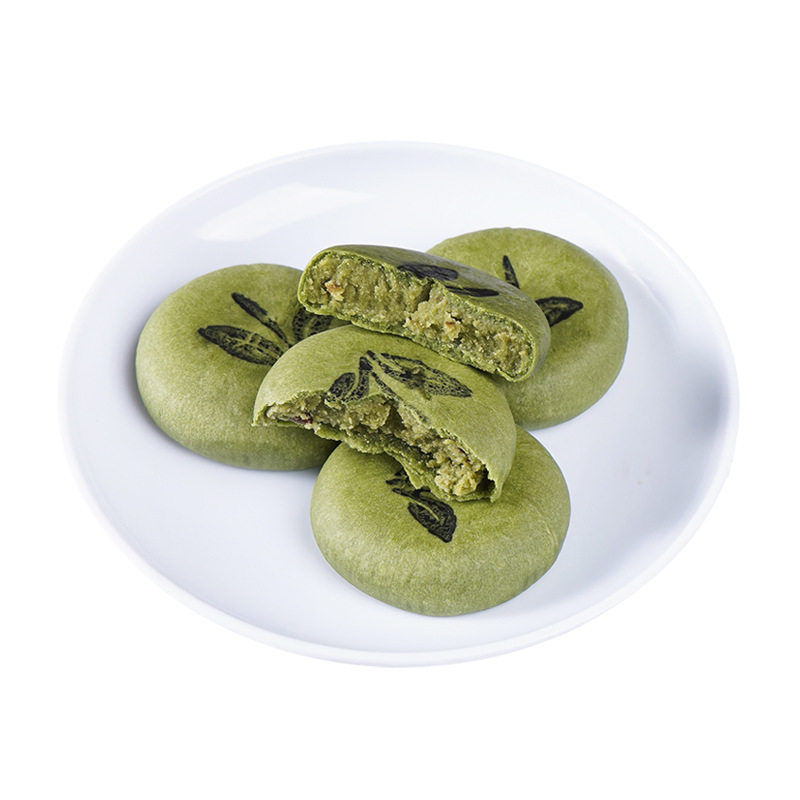 鹿辰无蔗糖龙井茶饼软糯糕点