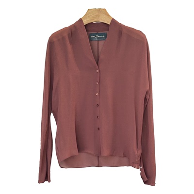 CortanaClaudio真丝长袖衬衫