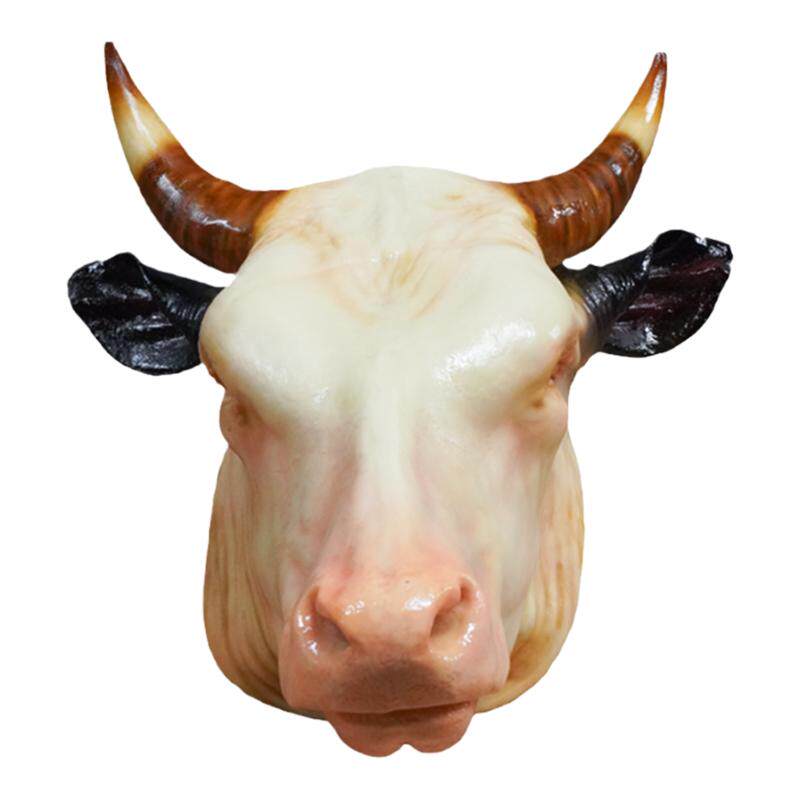 仿真猪头牛头羊头雕塑模型道具