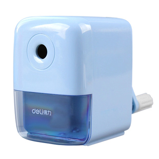 得力卷笔刀转笔刀小学生专用铅笔削笔器手摇铅笔刀男孩女孩自动进铅儿童铅笔刀削器手动刨笔机旋绞车笔刀文具