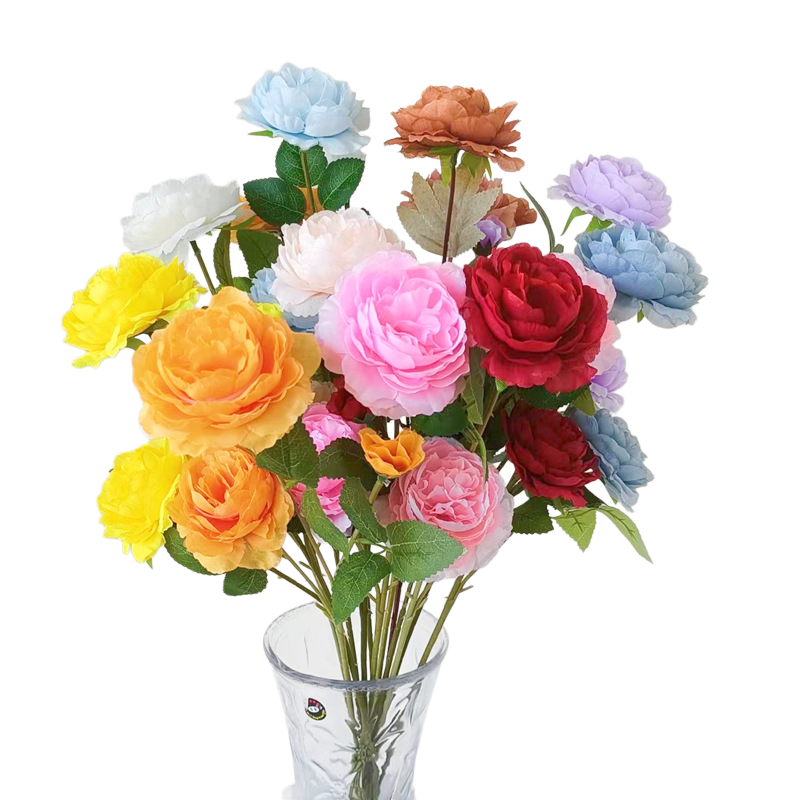 仿真花绢花牡丹插花布置
