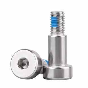 304不锈钢点胶内六角塞打螺丝预涂胶轴肩螺钉防松防震螺丝M3M4M5