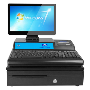 收银机爱宝4000收银机超市收银一体机服装母婴水果称重零食便利店士多店文具烟酒扫码收银系统智能商用收银机