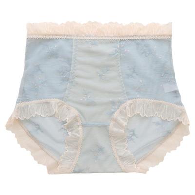 加大码蕾丝内裤女士高腰收腹薄款