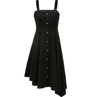 【ONLY奥莱】秋冬气质收腰甜美A字中长款吊带连衣裙女