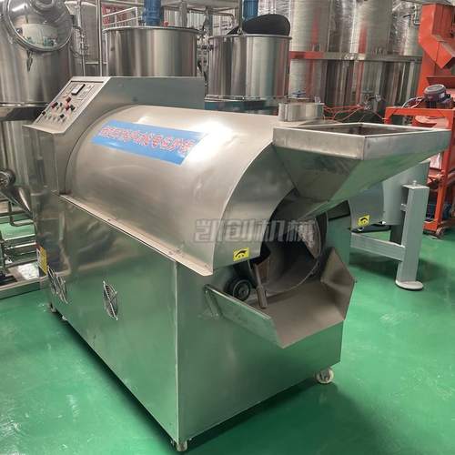 电磁炒货机自动翻炒花生瓜子核桃环保不锈钢滚筒式电加热炒锅商用