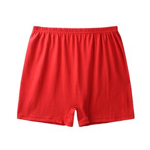 老年人红色内裤本命年男爷爷纯棉100%全棉爸爸50-60到70岁底裤头