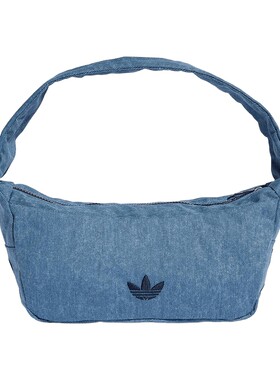 adidas阿迪达斯三叶草仿牛仔布手提包挎包夏女腋下包单肩包KE0684