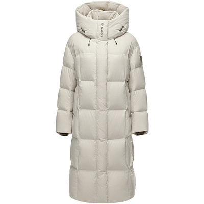 【高充绒】坦博尔2025新款冬羽绒服女中长款过膝休闲连帽加厚外套