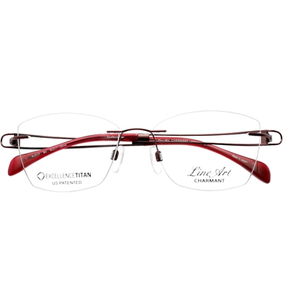 日本夏蒙无框线钛超轻时尚眼镜框